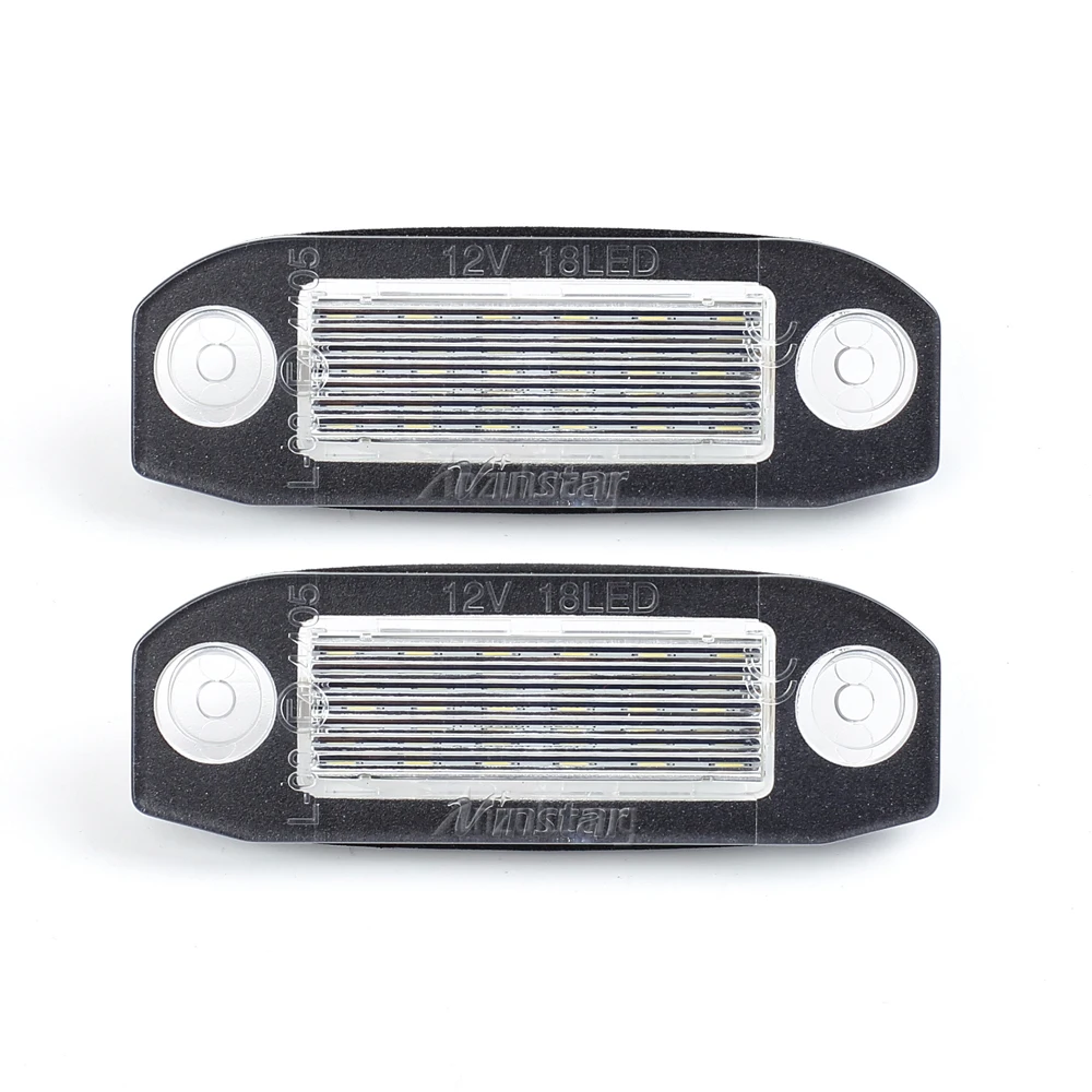 2Pcs For Volvo V40 V40CC V60 S60 S80 XC40 XC60 XC90 LED Courtesy Luggage Trunk Boot Light Footwell Welcome Door Lamp