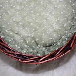 Mini manta de palomitas de maíz para recién nacido, telón de fondo elástico, accesorio para foto, 50x75cm