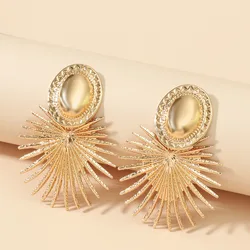 Modern Women's Earrings 2021 Unusual Earrings Korean Fashion Irregular Gold Boho Vintage Jewelry-Accessories Women Jewelry