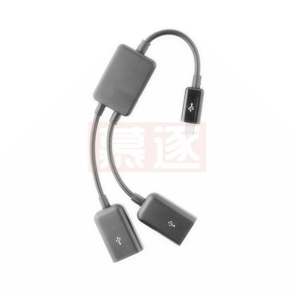 Micro-USB โฮสต์ Kabel, micro-USB Männlichen Zu 2X Typ Dual USB Weibliche OTG อะแดปเตอร์แปลง Hub Für Android แท็บเล็ต Pc Und sm