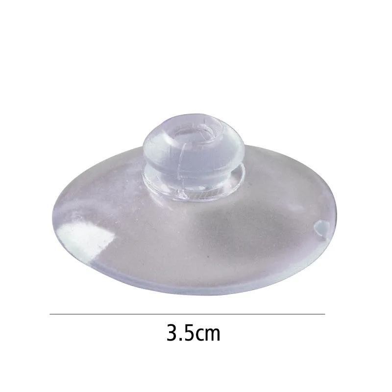 10pc/set 35mm Transparent Glass Sucker Mushroom Head Sucker Pvc Fish Tank Perforated Sucker Silicone Suction Cups for Glass