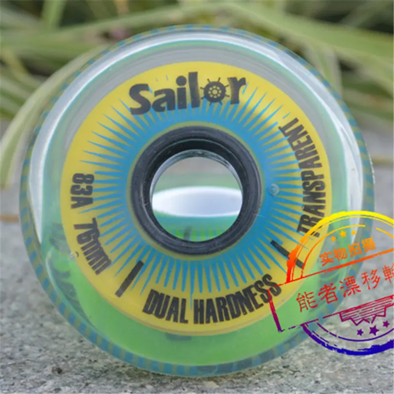 Original Sailor Inline Skates Transparent Wheel 83A FSK Slalom Braking Punny Roller Skates Wheels For SEBA RB [72mm 76mm 80mm]