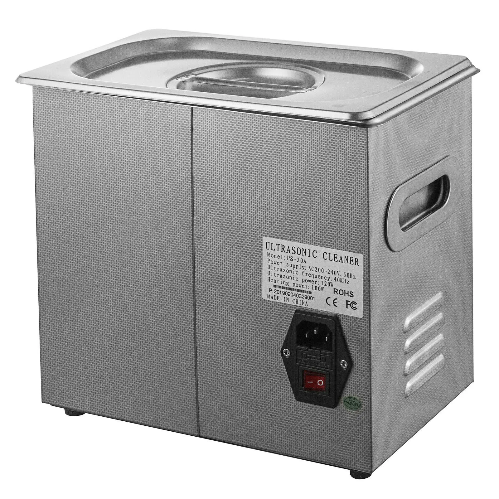 3L Ultrasonic Cleaner Digital Timer Portable Bath Jewelry Glasses Watch Cleaning Stainless Steel Lave-Dishes Industry Heater