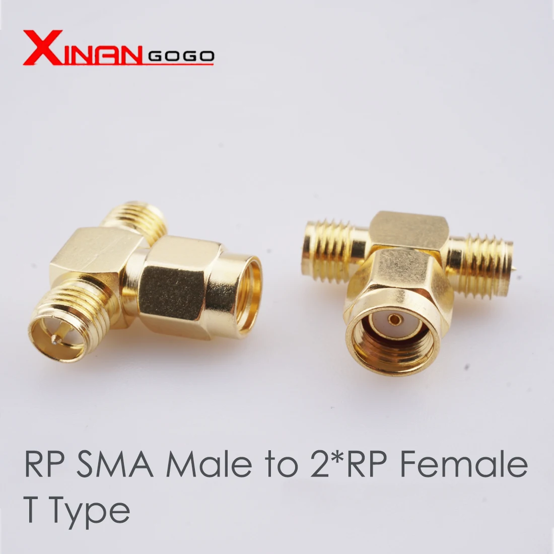 T Type SMA Male to 2xSMA Female RF Coax SMA 3 way Connector 1to 2 Converter For WIFI 4G Antenna