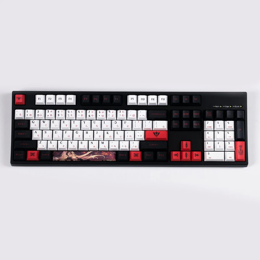 

Japanese Anime Fate Design Keycaps For Cherry Mx Gateron Kailh Box Switch Mechanical Keyboard Cherry Profile PBT Key Caps