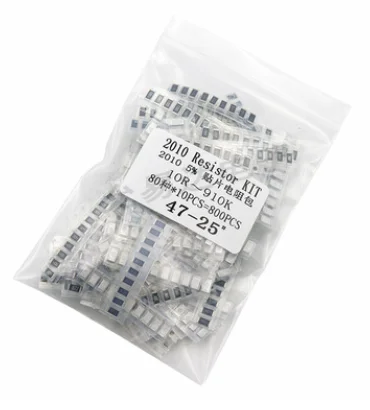 80values X25pcs/50pcs 0402 0603 0805 1206 2010 SMD Resistor Kit 10R 1K 10K 100K 1R 1M Assorted Kit 10ohm-910K ohm 5% Sample Kit