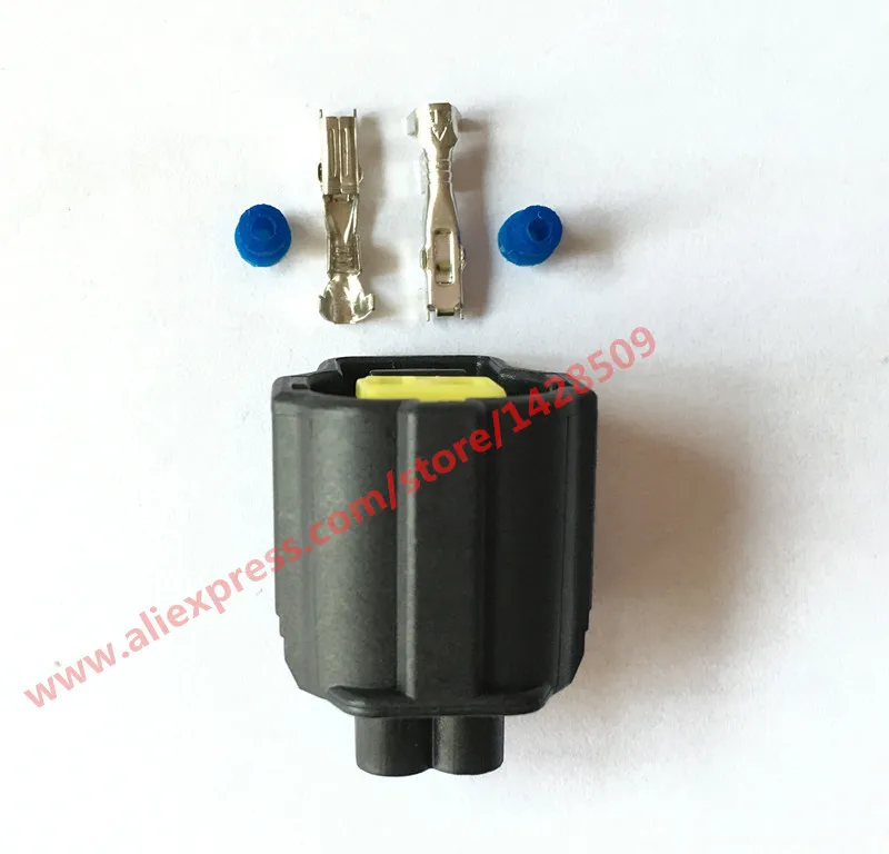 1 Set 178392-6 178390-2 2 Pin Female Auto Connector Use For Honda Corolla Water Temperature Sensor Toyota Engine