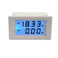 1pcs D85 3051 multi-standard dual LCD display DC voltage and ammeter voltmeter ammeter range DC 0-600V 0-200A blue backlight