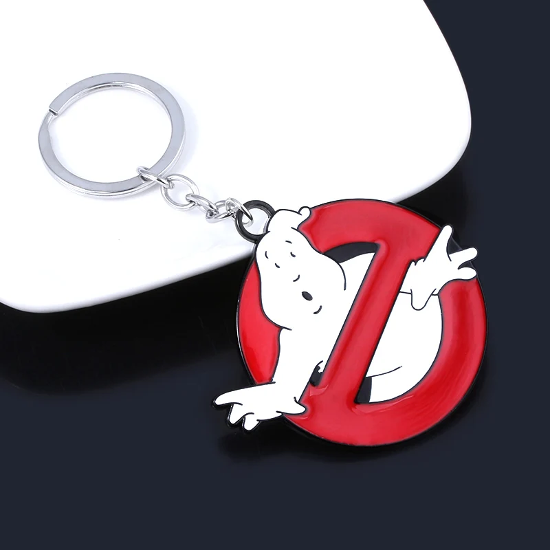 Ankunft Ghostbusters Schlüsselanhänger Red Ghostbusters Death Squads Schlüsselanhänger mit Rot für Damen Herren Schmuck Chaveiro