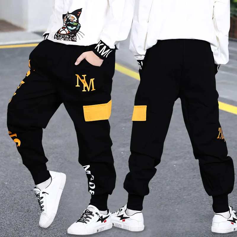 New Arrival Sport Pants for Big Kids Cotton Loose Camouflage Trousers Autumn Teenage School Boys Joggers Pants Baby Clothes 12Y