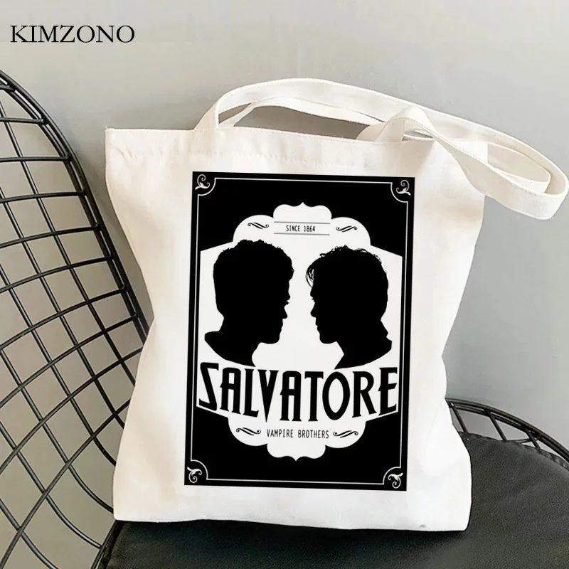 the Vampire Diaries shopping bag recycle bag bolso canvas shopper bolsa eco bag fabric cloth ecobag boodschappentas cabas