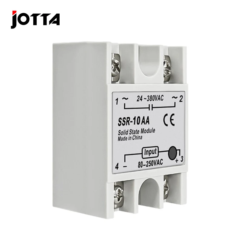 SSR-10AA SSR-25AA SSR-40AA AC-AC 10A 25A 40A Solid State Relay Module Input 80-250VAC Output 24-380VAC High Quality