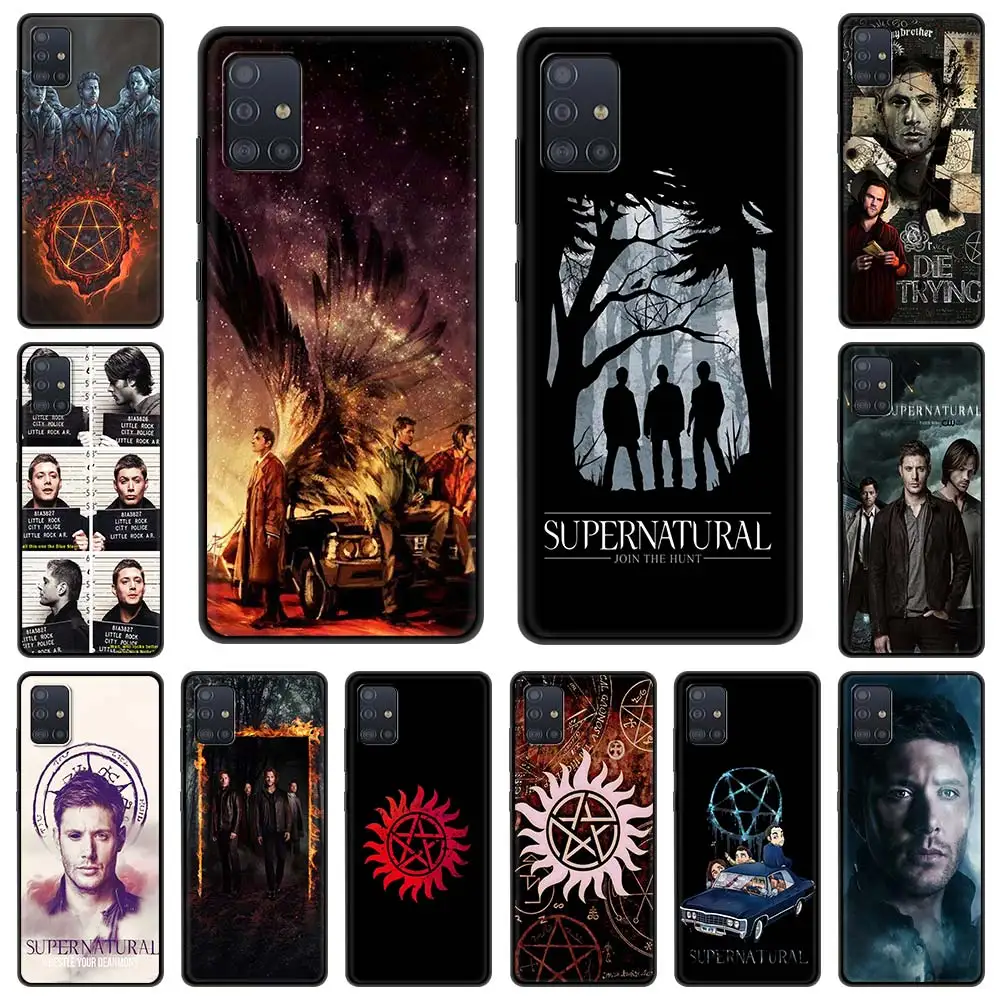 Supernatural SPN Dean And Sam Phone Case for Samsung Galaxy A51 A71 A21S A12 A11 A31 A52 A41 A73 A53 A32 A13 5G A03s Black Cover