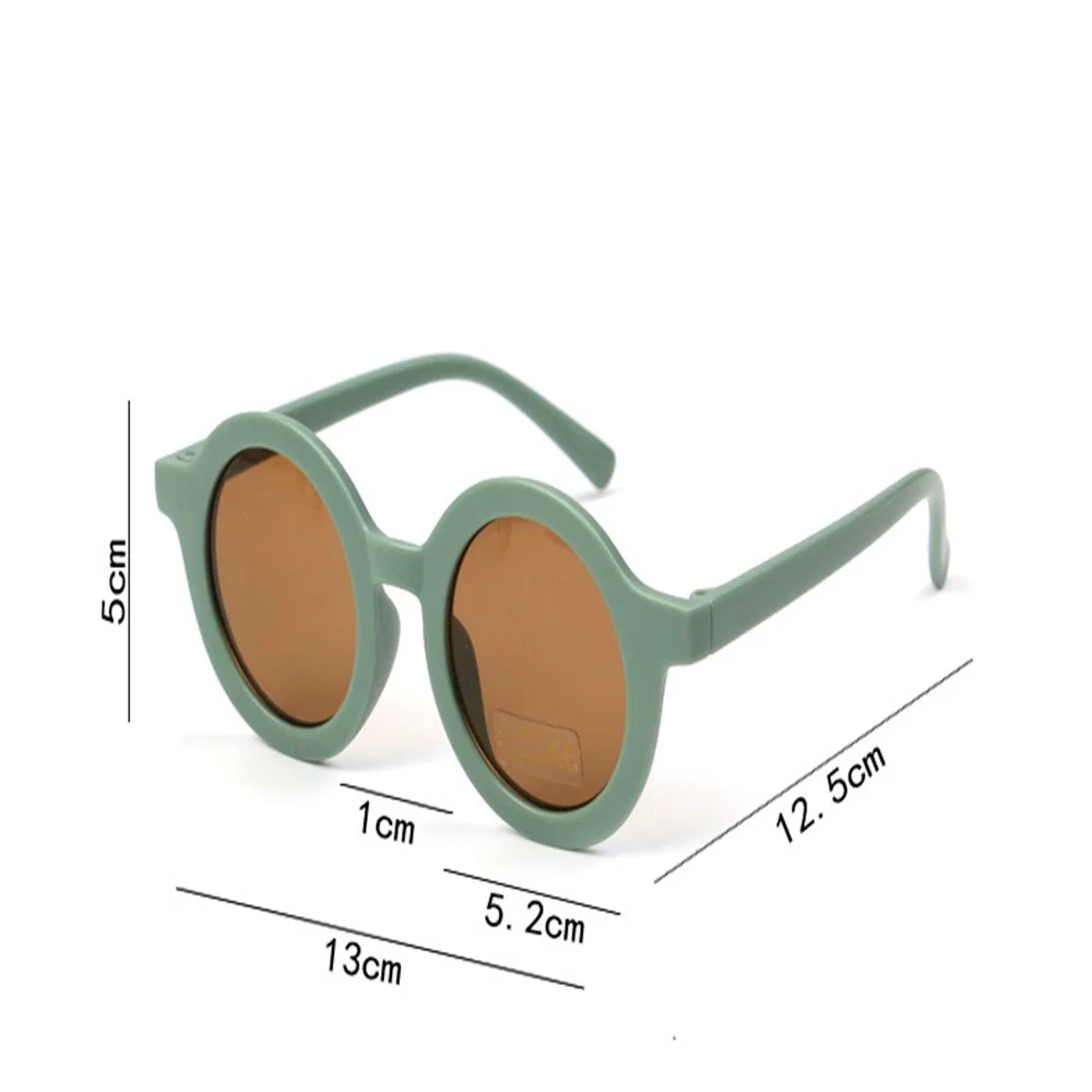 Children's Sunglasses Infant's Retro Solid Color Ultraviolet-proof Round Convenience Glasses Eyeglass For Kids Wholesale