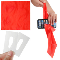 Magic Trick Game Silk Kerchief Pass Through The Phone Fun Magic Scarf Prop Close-Up Performance Easy To Do Interactive