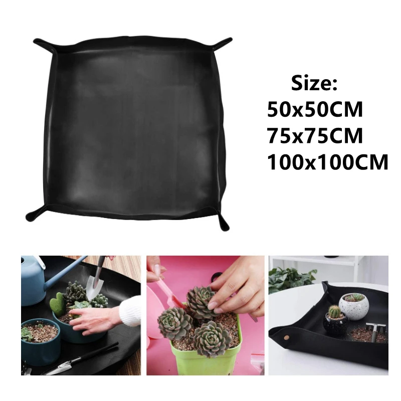 Foldable Mix Soil Flower Land Mat Gardening Pad Reusable Transplanting Pot Waterproof Oxford Anti Dirty Thicken Basin Cushion