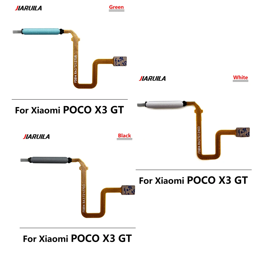 Escáner de huellas dactilares para Xiaomi Poco M3 F3 X3 GT Pro, botón de inicio, menú de huellas dactilares, tecla de retorno, Sensor, Cable