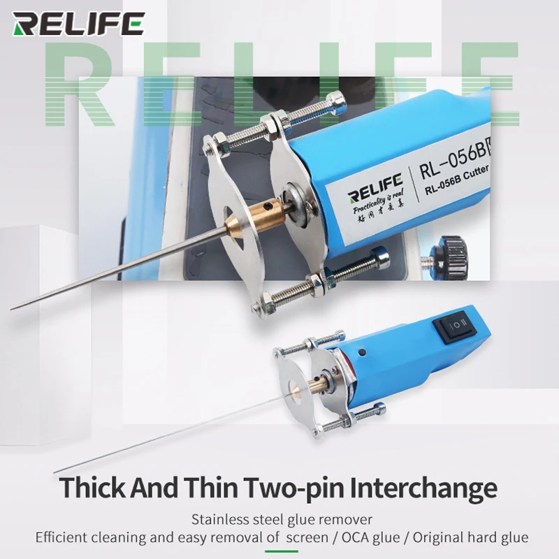 RELIFE RL-056B 2 ใน 1 หน้าจอ LCD OCA LOCA กาว Remover โทรศัพท์หน้าจอตัดสำหรับซ่อมโทรศัพท์ซ่อม