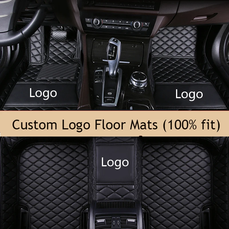 

Custom Logo Car Floor Mats for All Models Hot Fit BMW Audi Benz Mitsubishi VW Toyota RENAULT Lada KIA Ford Honda Car Carpets