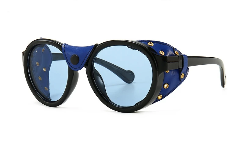 46311 Steam Punk Oval Winddicht Goggle Sonnenbrille Vintage Herren Damen Shades UV400 Vintage Brille – Detail 20