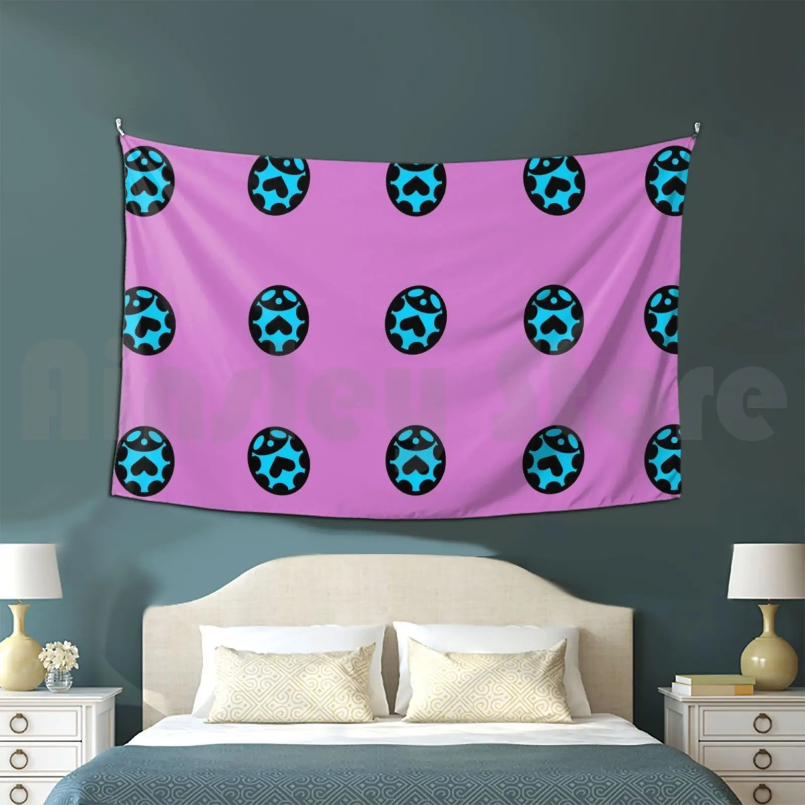 Giorno Giovanna Pattern Customized Tapestry Giorno Giovanna Pattern Giorno Jjba Araki Golden Wind