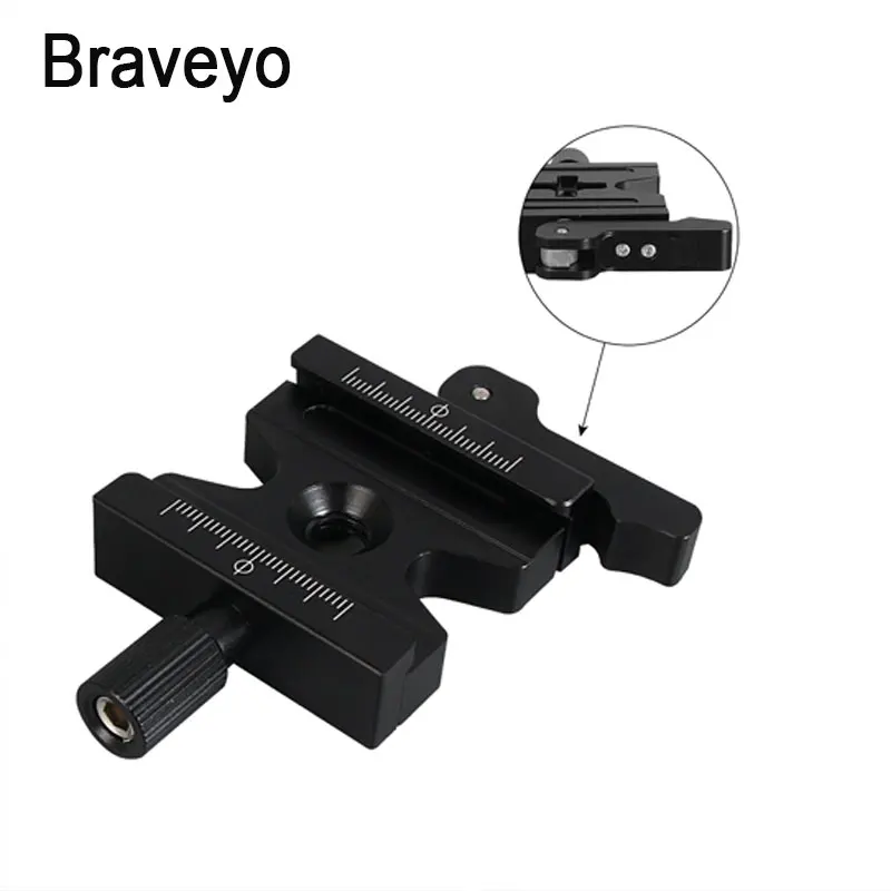 Quick Release Plate Clamp Double Lock Holder Clip Camera Tripod Monopod Mounting Shooting Adapter For Arca Swiss Plate Ballhead