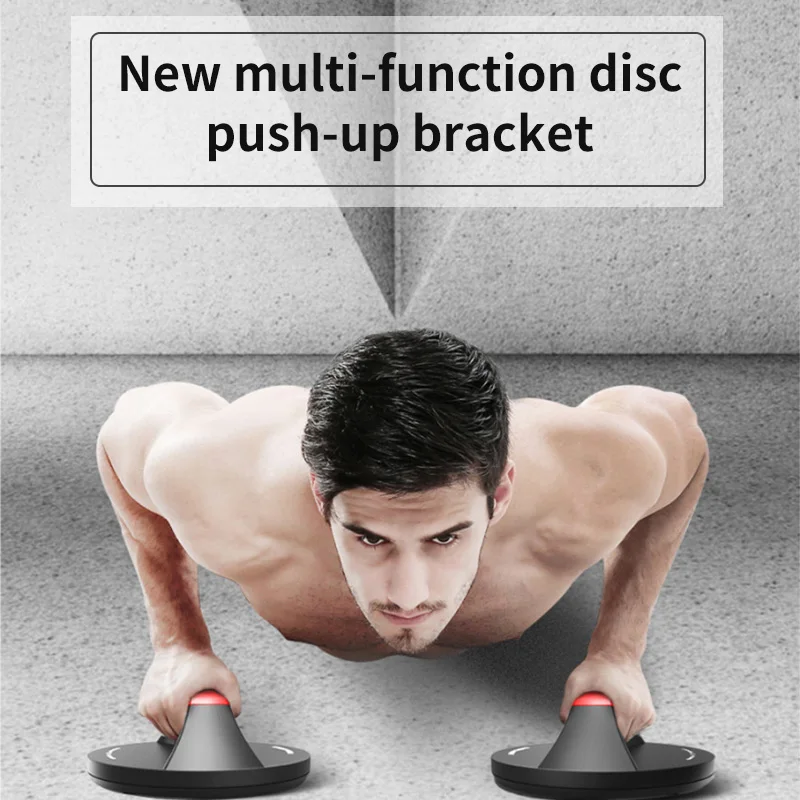 Push Up Bars Rustproof Workout Equipment Rotating Circular Push-Up Bracket Non Slip Pushups Design  Wide Handle Comfortable Grip