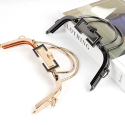 Kiss Clasp Lock Frame Double Handle Square Ring Purse Frame Craft Clasp Screws Without Holes for DIY Bag Accessories 20.5cm