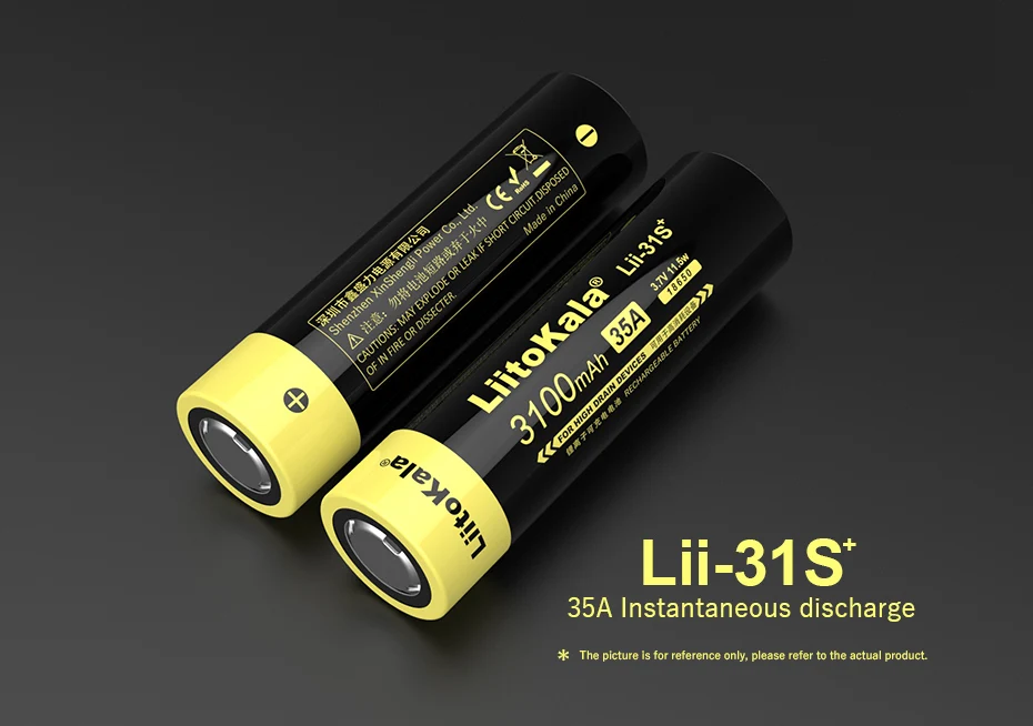 1-10 قطعة جديد LiitoKala Lii-31S 18650 بطارية 3.7 فولت ليثيوم أيون 3100mA 35A بطارية الطاقة لأجهزة استنزاف عالية.