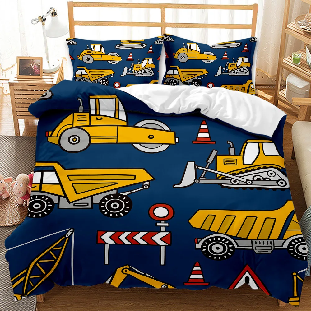 

Kids Bedding Sets Racing Car Comforter Duvet Cover Set Cartoon Car Boys Quilt Cover & Pillowcases Twin Queen Size Bedroom Decor