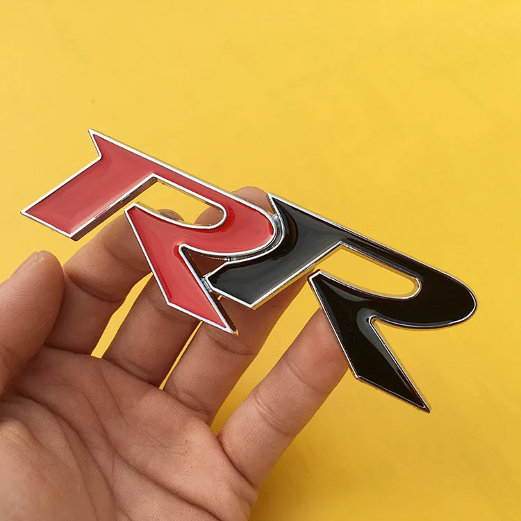 

1 Pcs 3D Metal RR Emblem Decoration Decal Body Tail Trunk Badge Car Stickers For Honda Civic Mugen Accord Crv City Car Styling