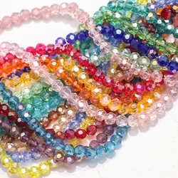 AB Color Austrian Crystal 32Faceted Round Ball 3mm 4mm 6mm 8mm Glass Spacer Beads For DIY Making Earing Bracelets Accessories