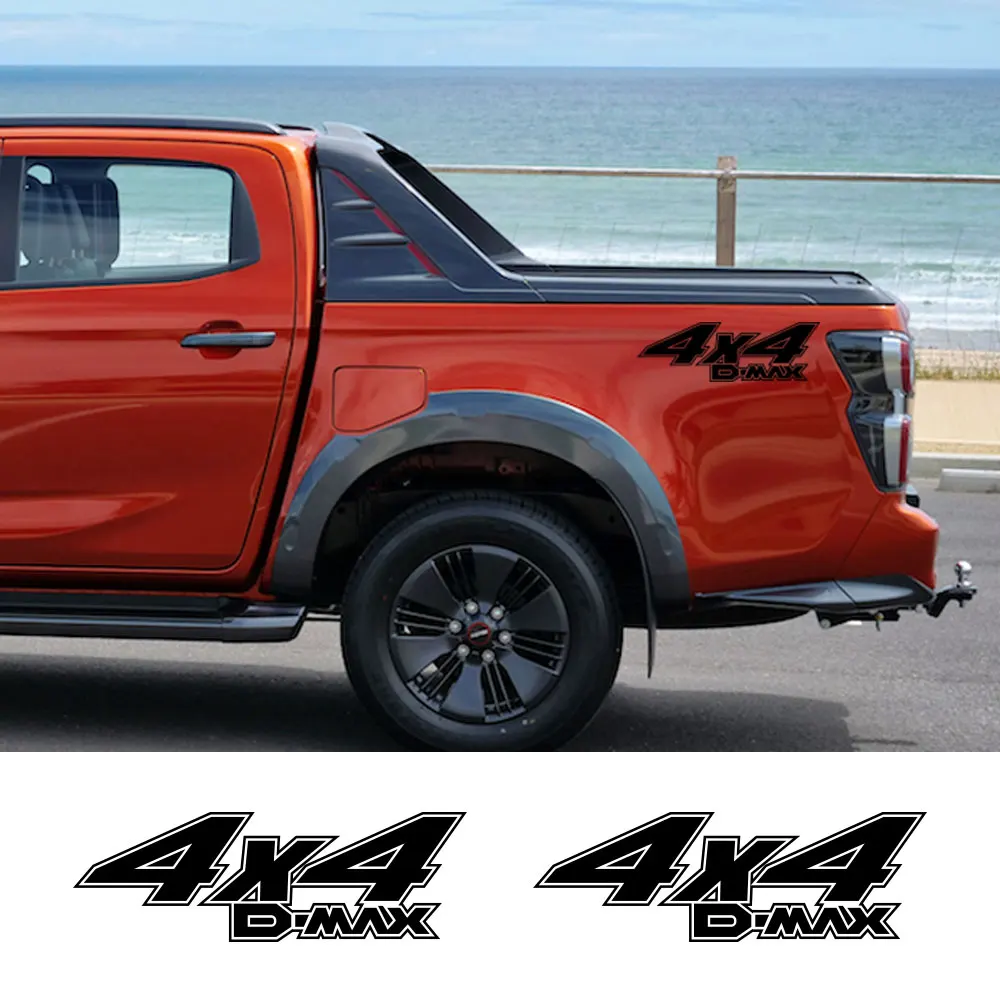 Pickup Rear Bed Side Stickers For Isuzu Dmax D MAX Truck Graphic 4x4 Car Vinyl Decor Decal Cover Sticker Auto Tuning Accessories