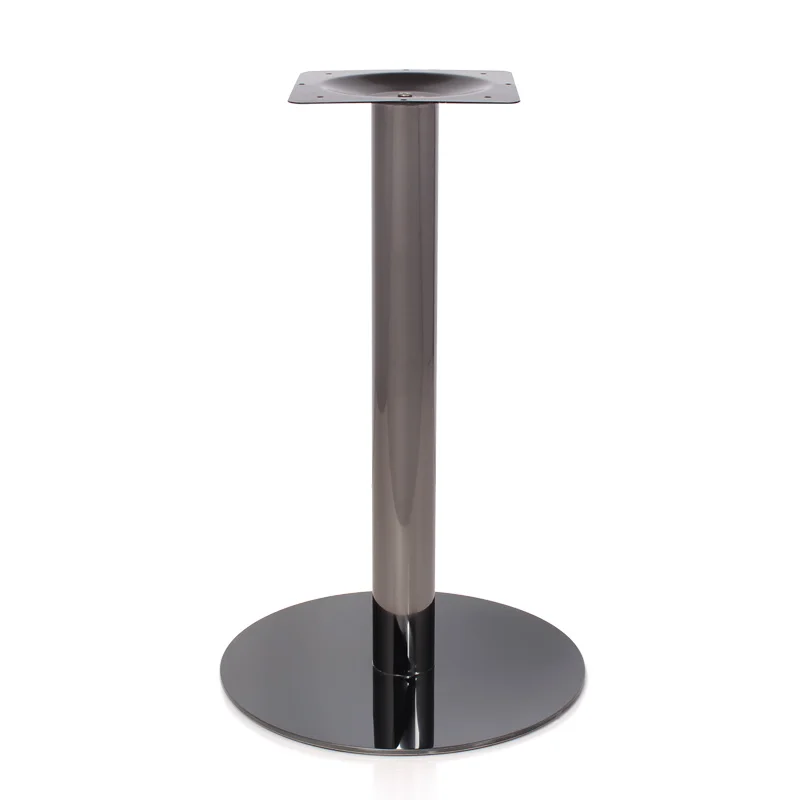 Aço inoxidável banhado a ouro pé de mesa rosa ouro titanium preto suporte de mesa porão