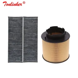 Cabin Air Filter 2 Pcs Set For Audi A6 C6 2004-2011/A6 Avant C6 2005-2011/A6 Allroad C6 2006-2011 Model Built External Filter