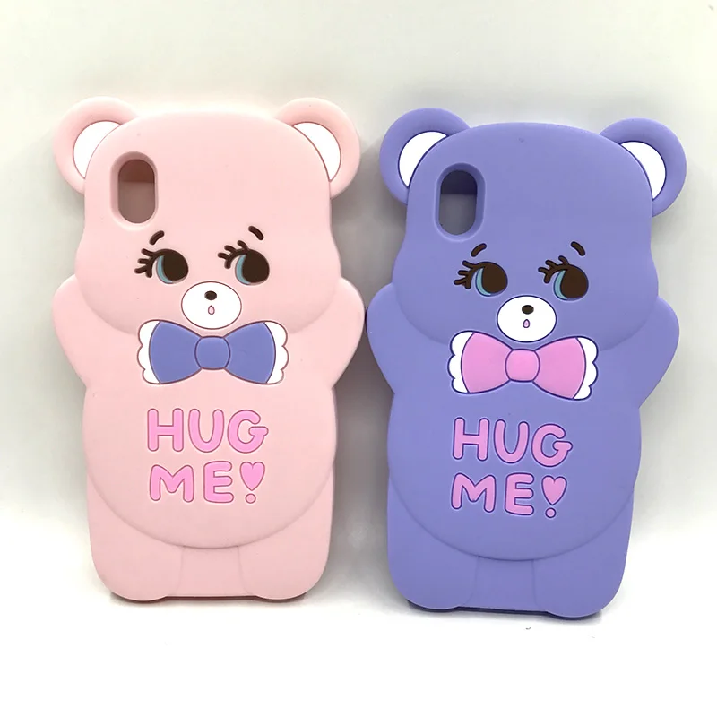 3D Cartoon Cute Hug Bear Case For Funda Huawei Y5 2019 Case Coque Honor 8S Back Cover Honor8S Silicone Soft Phone Cases Y5(2019)