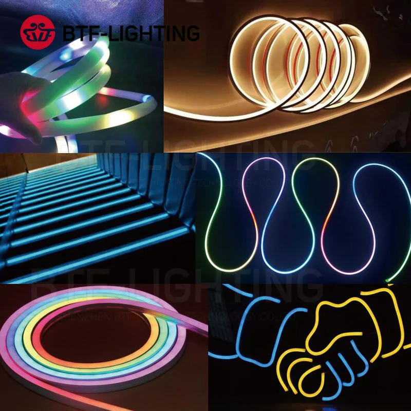 SK6812RGBW LED Neon Rope Tube WS2811 WS2812B WS2813 Flexible LED Strip Light Silica Gel Soft Lamp Tube 1m - 5m IP67 Waterproof