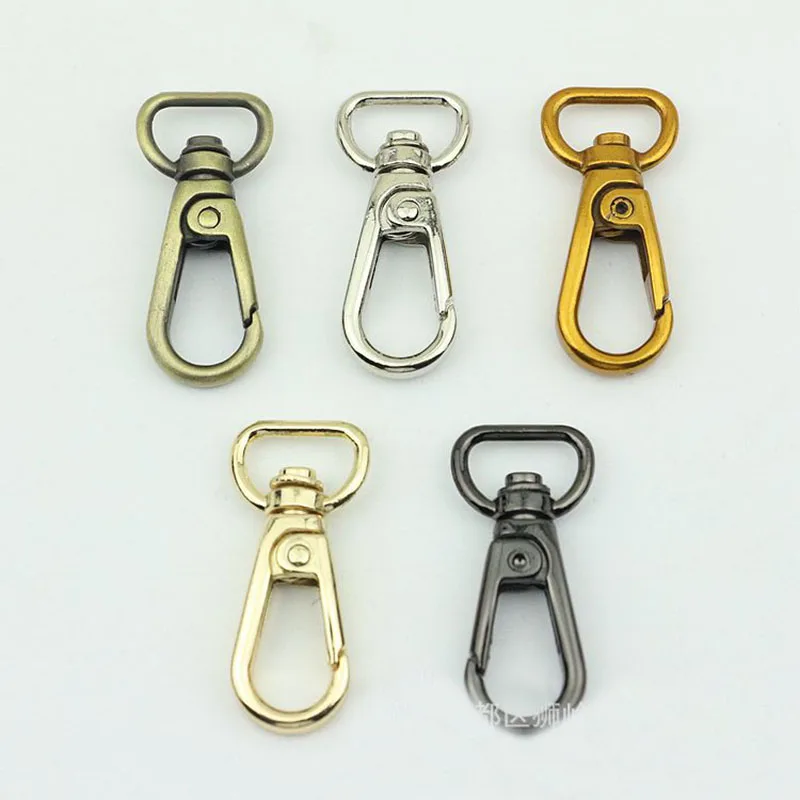 

30Pcs 13mm Metal Buckle Collar Webbing Buckles Handbag Hanger Lobster Clasps Swivel Trigger Clips Snap Hook DIY Accessories