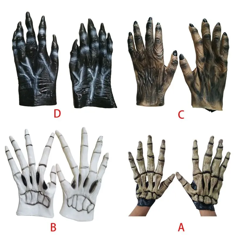 Halloween Werewolf Gloves Ghost Festival Horror Wolf Claw Party Cosplay Costume