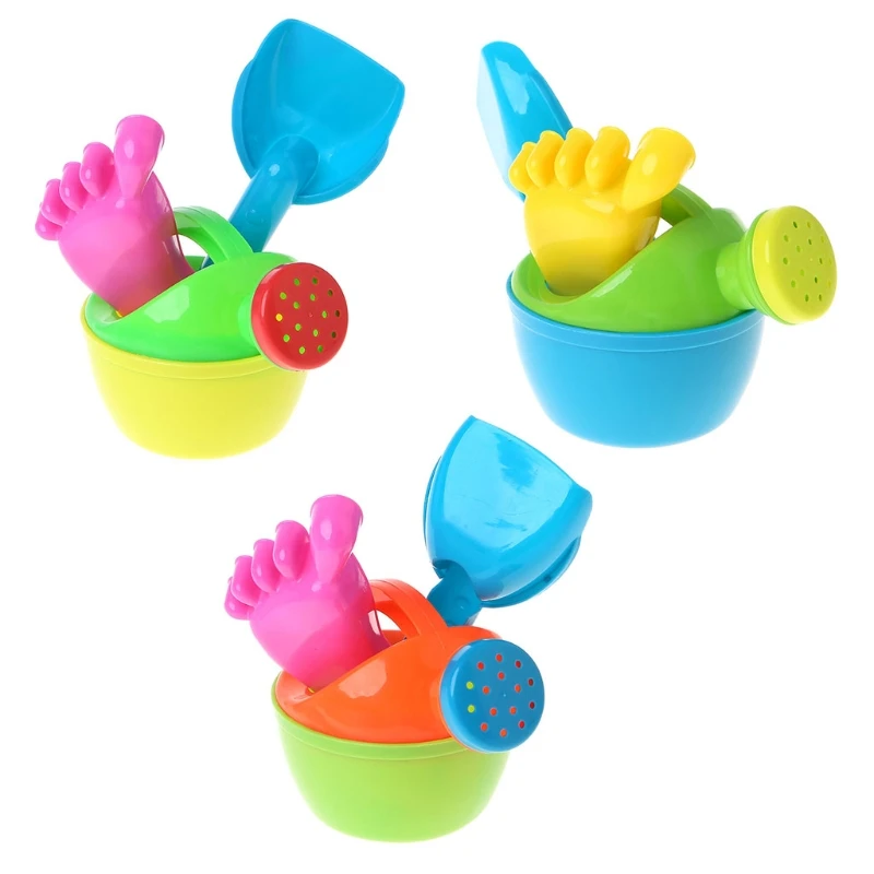 3pcs/set Baby Kids Bath Flower Pot Sand Beach Play Toys Funny Educational Tools Shovel Tool Sand Toys