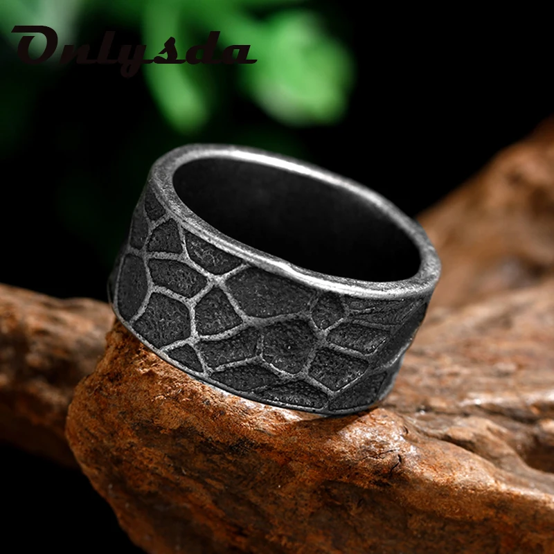 Dropshipping Cool Stuff Viking Githic Style Stainless Steel Geometry Ring Men Wedding Rings Womens Band Jewelry Boyfriend Gift