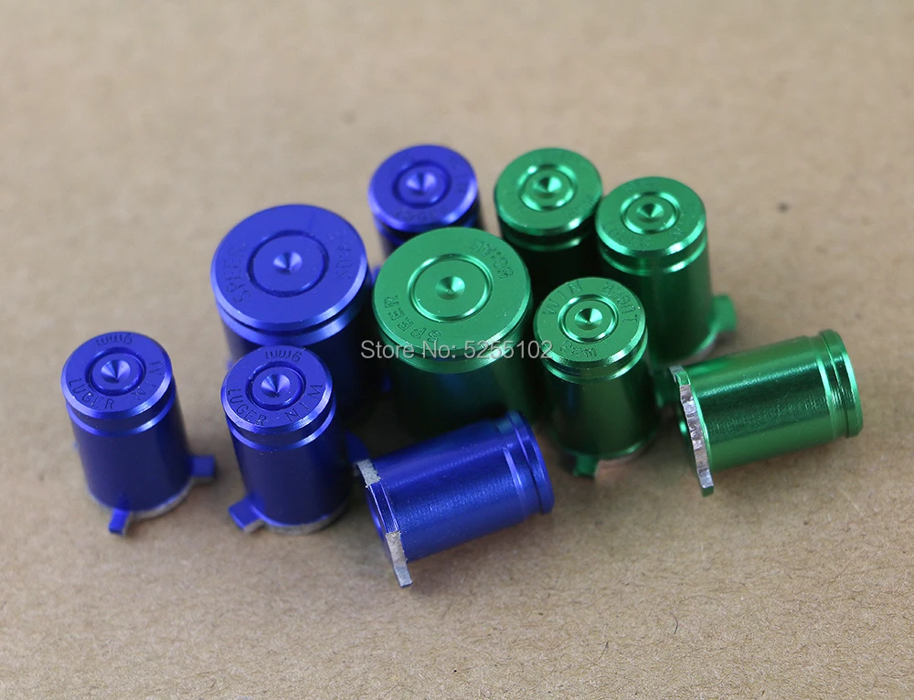 1set For Xbox 360 Controller Buttons Aluminium Alloy Metal material 9mm ABXY Bullet buttons kit replacement for Xbox360