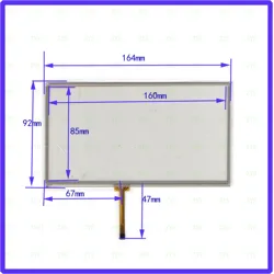 ZhiYuSun for Nissan car NSZN-W64T 7inch 4-wire resistive touch panel for Car DVD,  Navigator screen  glass