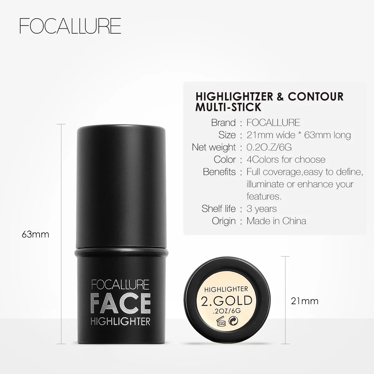 FOCALLURE 18 цветов, хайлайтер, блестящая пудра, кремовая текстура, блестящие Румяна для лица, Косметика для макияжа