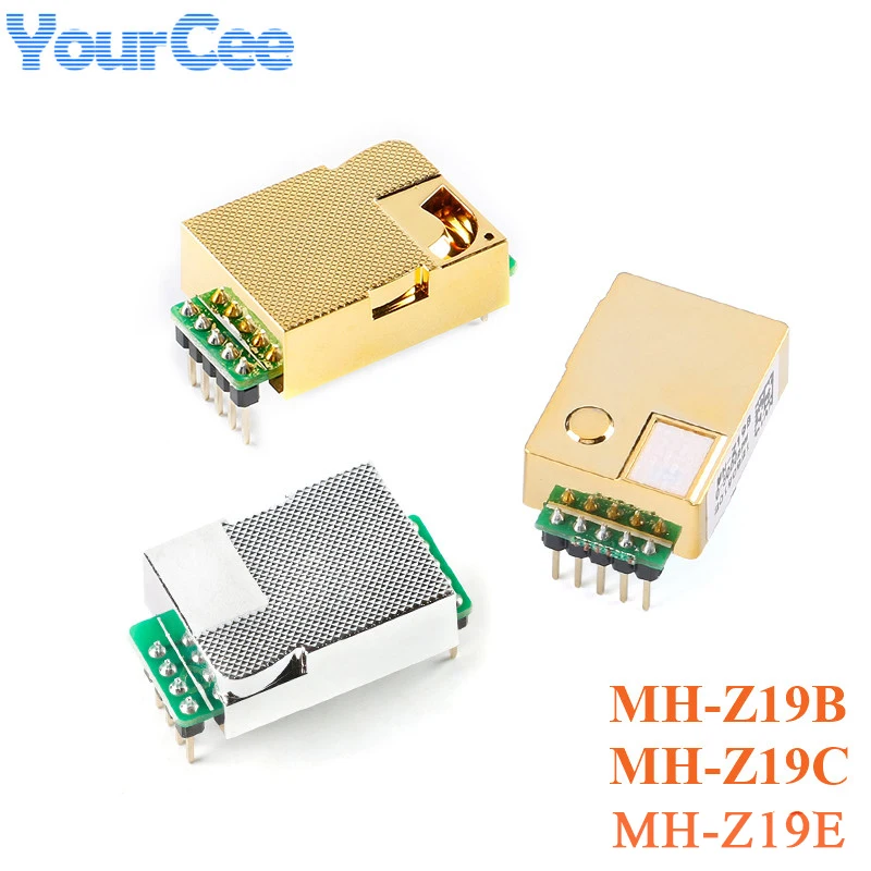 MH-Z19 MH-Z19C MH-Z19E MH-Z19B Sensore di CO2 a infrarossi IR Modulo gas di anidride carbonica Monitor di CO2 400-5000 0-5000 ppm UART PWM