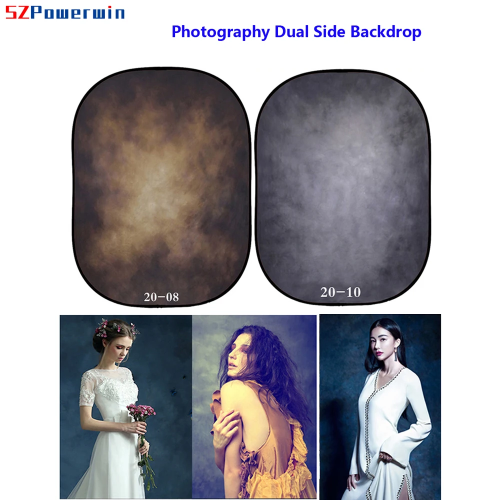 SZPowerwin 150x200cm 5ftx7ft Flannel Dual Side Photography Backdrop Pannel Chroma Key For Photo Studio Kit Background Stand