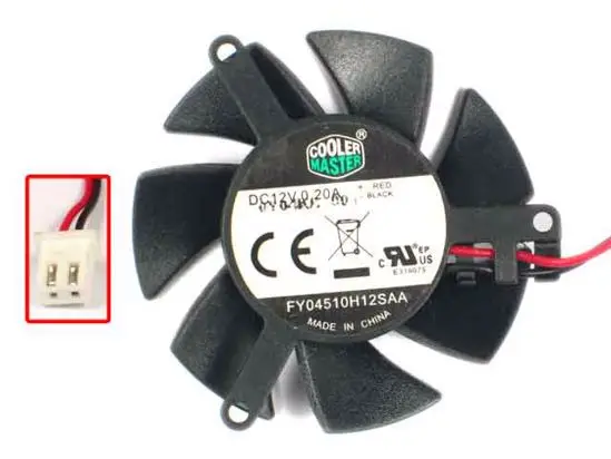 

Cooler Master FY04510H12SAA DC 12V 0.20A 45X45X10mm Server Cooling Fan