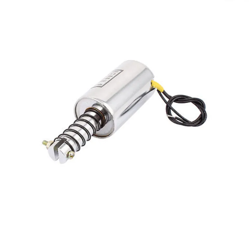 DC 12V/24V 10mm 6Kg Pull Type Tubular Solenoid Electromagnet w Spring Return MQ8-Z57