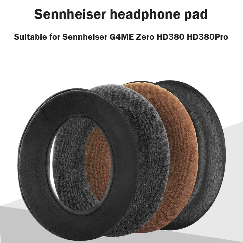 1Pair Headphone Ear Pads Cushion Replacement for Sennheiser Game Headset ZERO HD380 HD380 Pro PC 373D 7.1 Gaming Headphone Cover