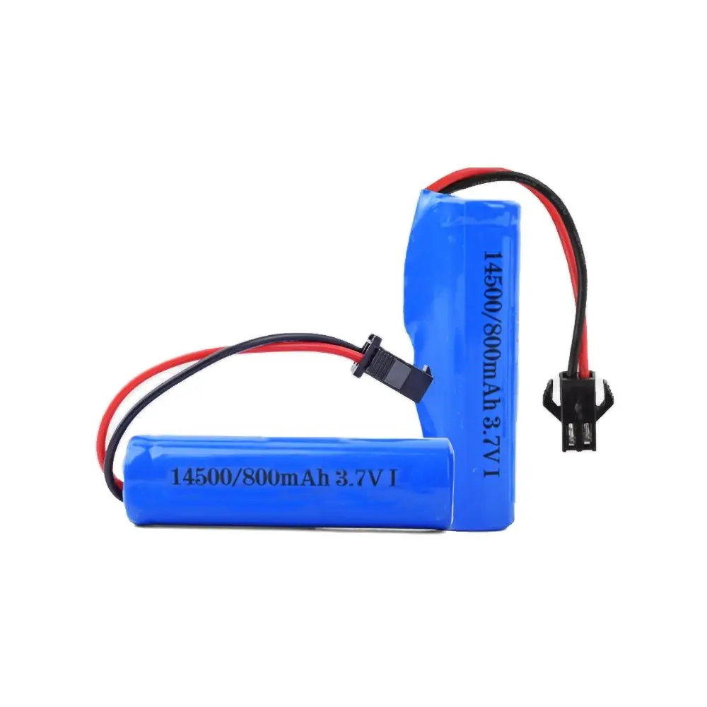 Bateria AA 3,7 V 800 mAh 14500 akumulator odpowiedni do zdalnego sterowania zabawką helikopter samochód pociąg motocykl bateria 3,7 V